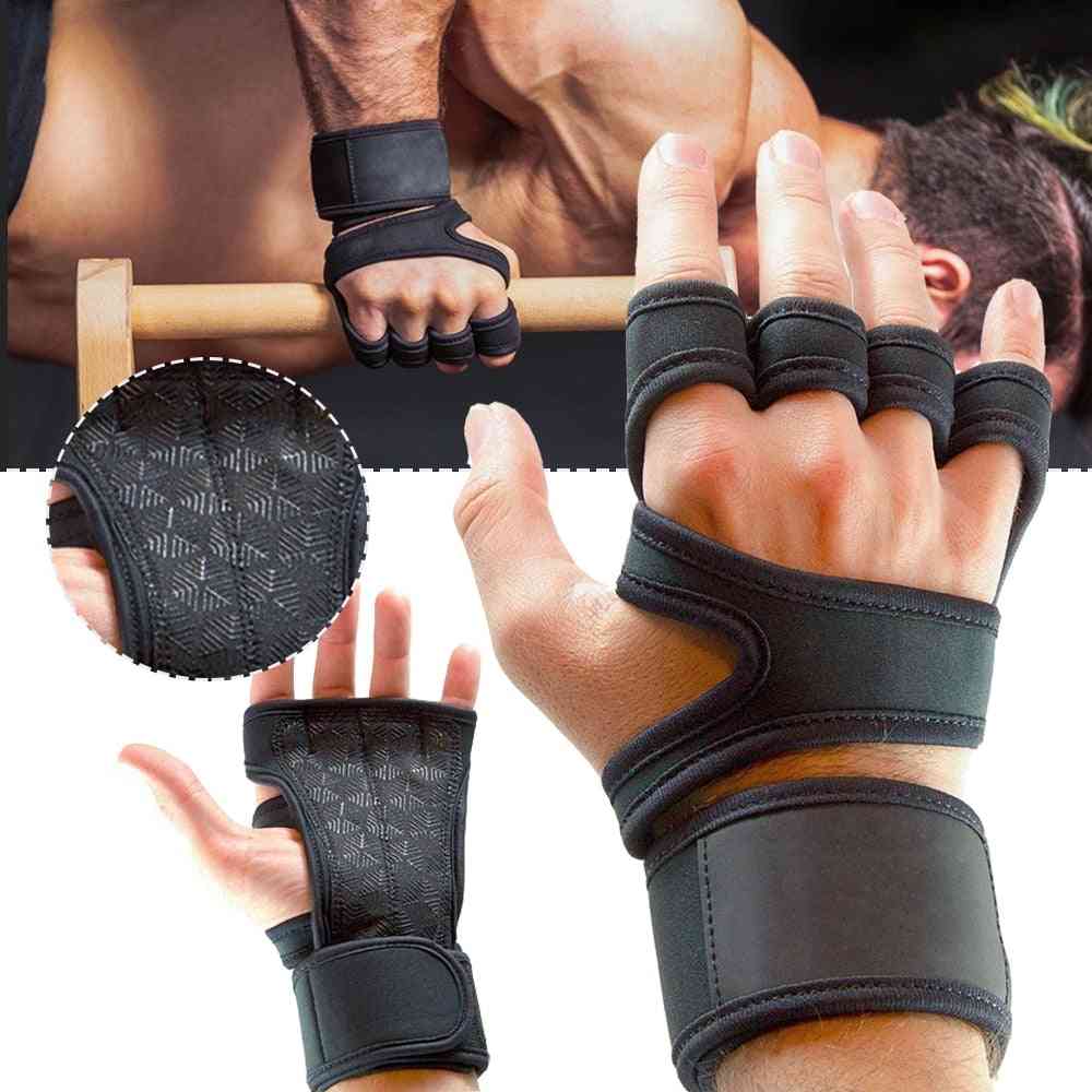 Weight Lifting Training Grips, Gym Hand Palm, Protector Gloves