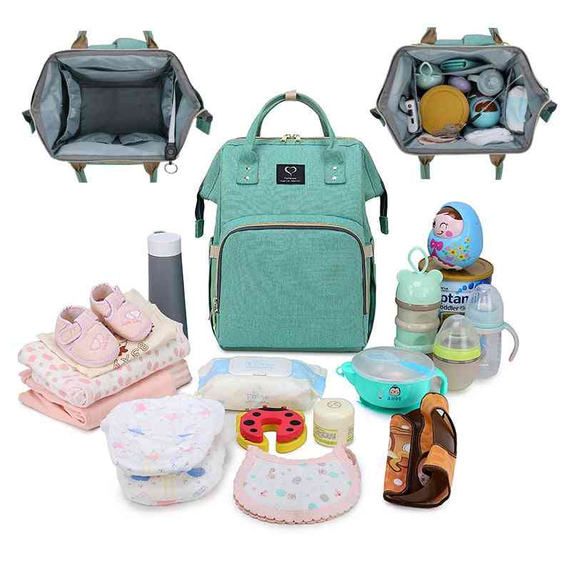 Maternity Baby Diaper Backpack, Large Capacity, Waterproof Nappy Bags