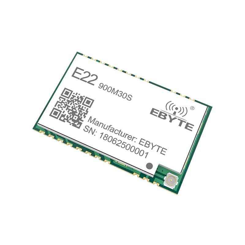 E22-900m30s sx1262 915mhz module lora 30dbm smd pa lna ipex émetteur et récepteur de trou de timbre