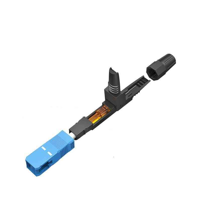 Inbyggd sc upc fiberoptisk snabbkoppling ftth single mode sc-adapter