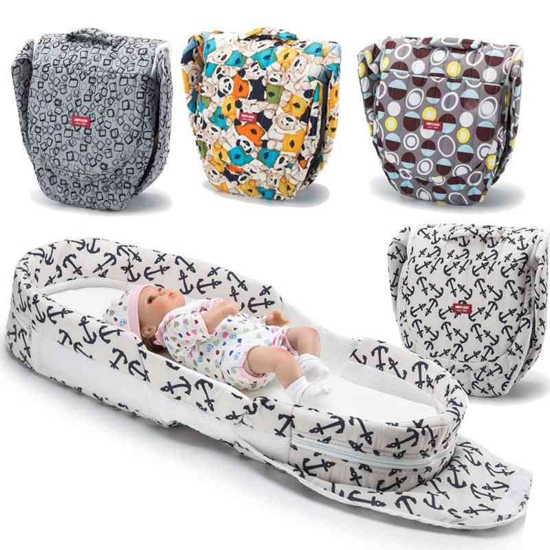 Foldable Baby Crib Infant Travel Bed, Multifunction Mummy Bag