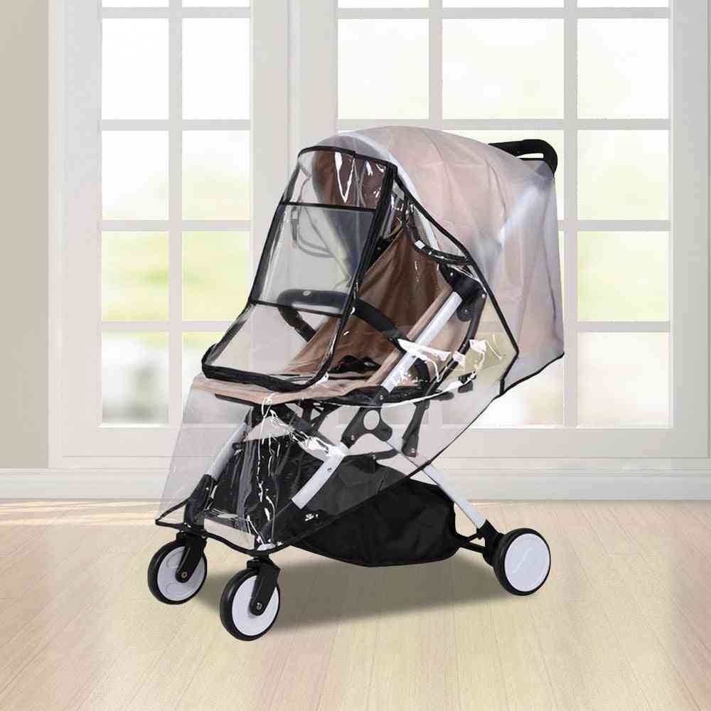 Waterproof, Transparent Wind Dust Shield, Rainproof Cover For Baby Strollers Pushchairs