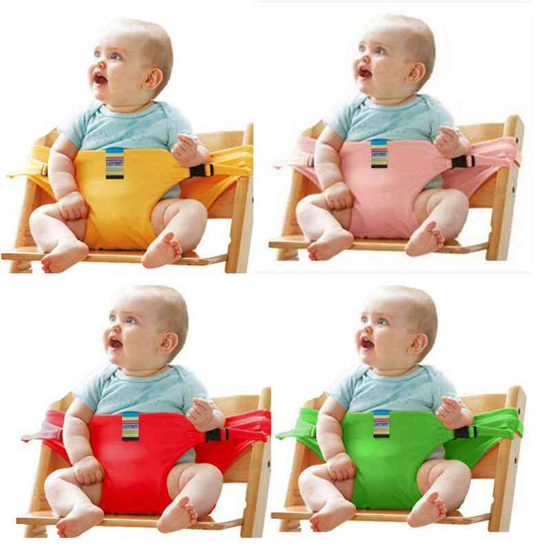 Portable Baby High Chair Booster Safety Seat Strap Harness Dining Seatbelt