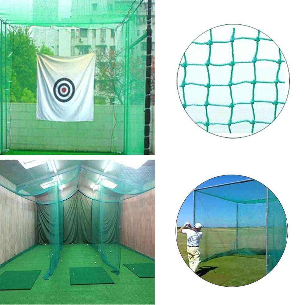 Zelena pregradna mreža za vadbo golfa, trpežna, odporna proti vremenskim vplivom mreža za vadbo