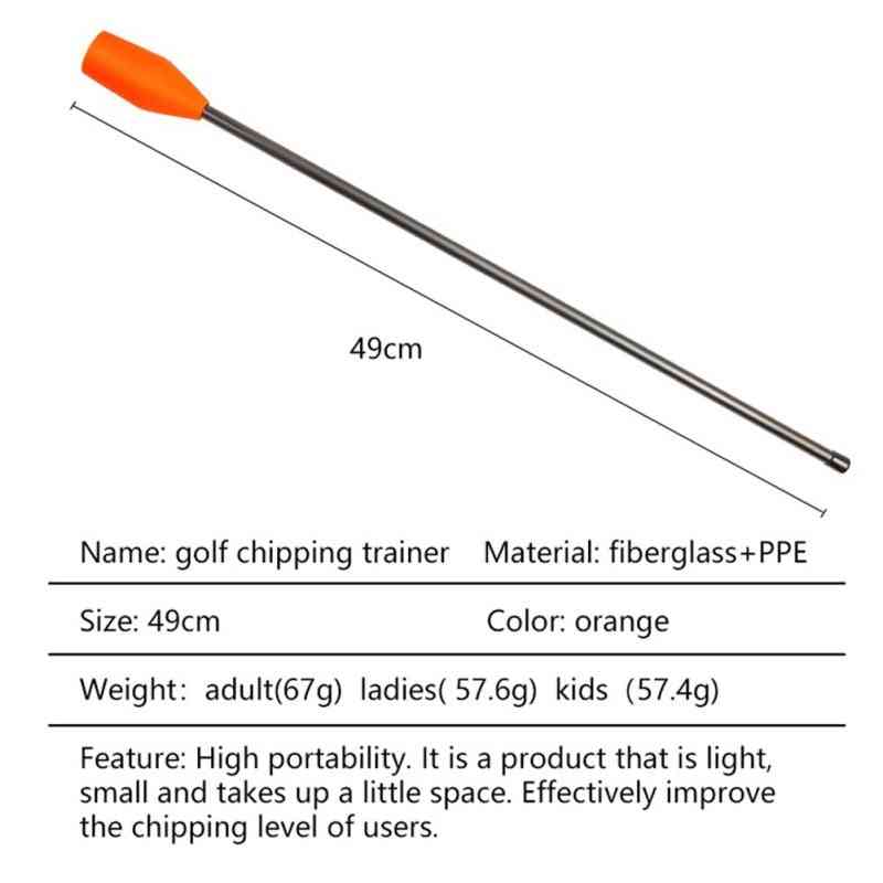 Chip Stick Golf Training Aid, Anti-flip Swing Path Chipping Trainer For Indoor Outdoor