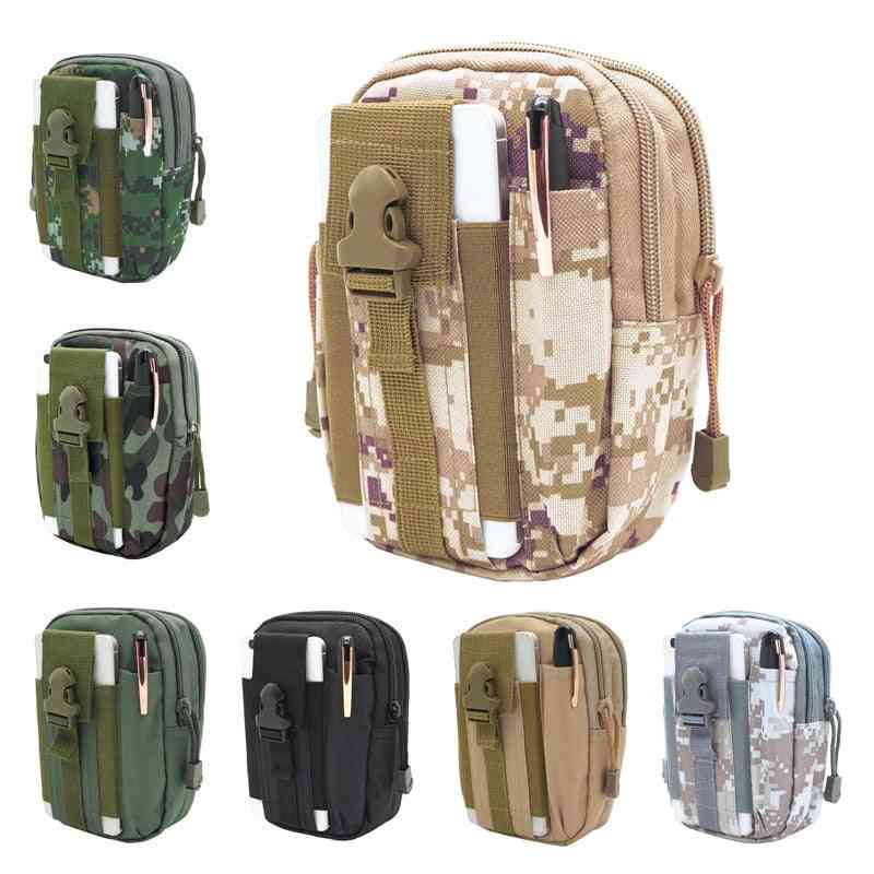 Pánský taktický opaskový opasek, bederní batoh, malá kapsa, vojenská běžecká taška, kempy, cestovní peněženka na mobilní telefon