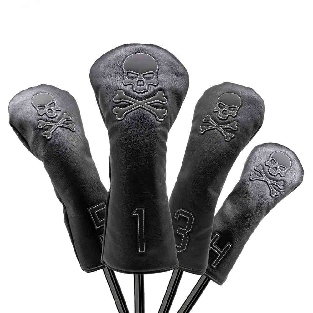 Golf Club Headcover Set Skull Driver Covers