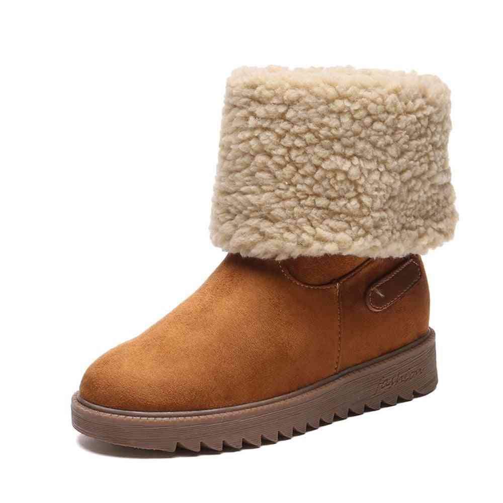 Women Winter Warm Faux Fur Snow Boots