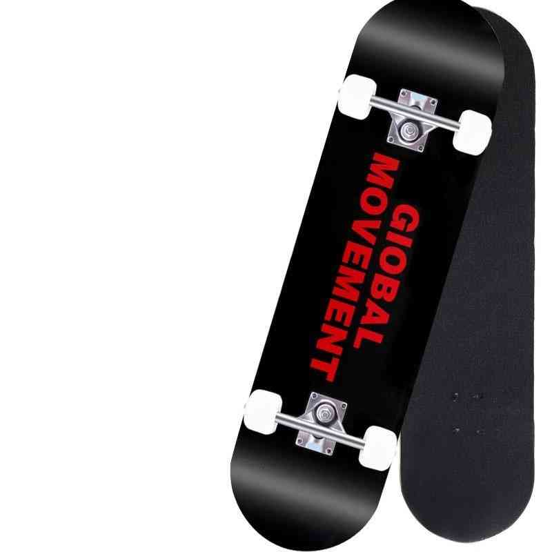 80*20cm Skateboard, Double Upright Four Wheel Deck Penny Board