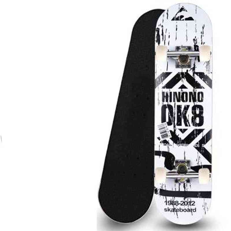 80*20cm Skateboard, Double Upright Four Wheel Deck Penny Board