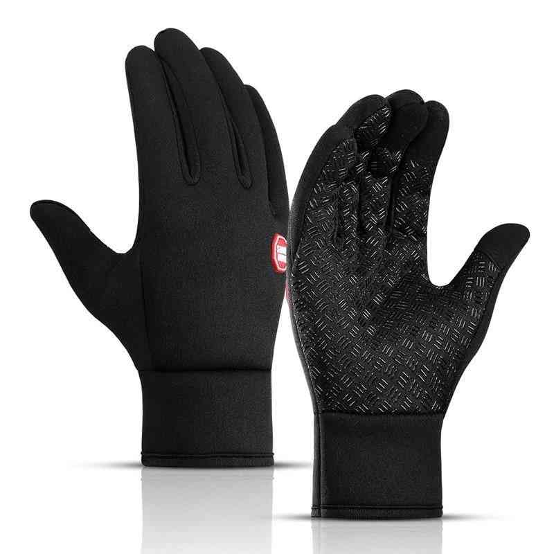 Men/women Anti-slip Cycling Riding, Winter Fleece Warm Sports Gloves