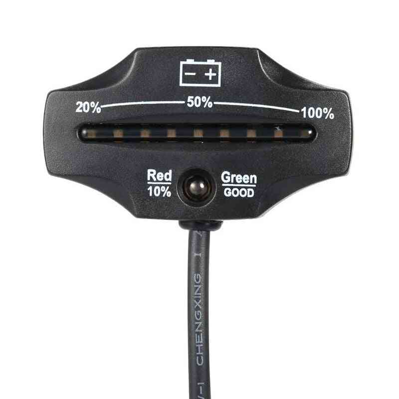 Ad-12v 24v Led Battery Level Monitor Indicator Gauge For Golf Carts
