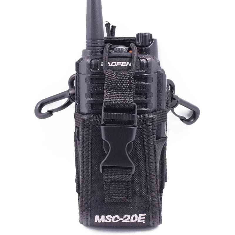 Msc-20e Big Nylon, Carry Case Pouch Bag For Walkie Talkie Radios