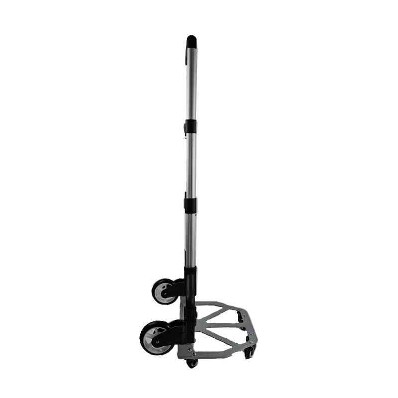 Folding Hand Truck Dolly, Heavy Duty, 2-wheel, Aluminum Cart, Compact And Lightweight For Luggage