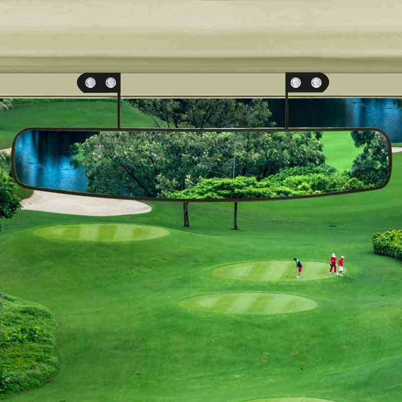 Miroir universel convexe pour voiturette de golf avec vue arrière large