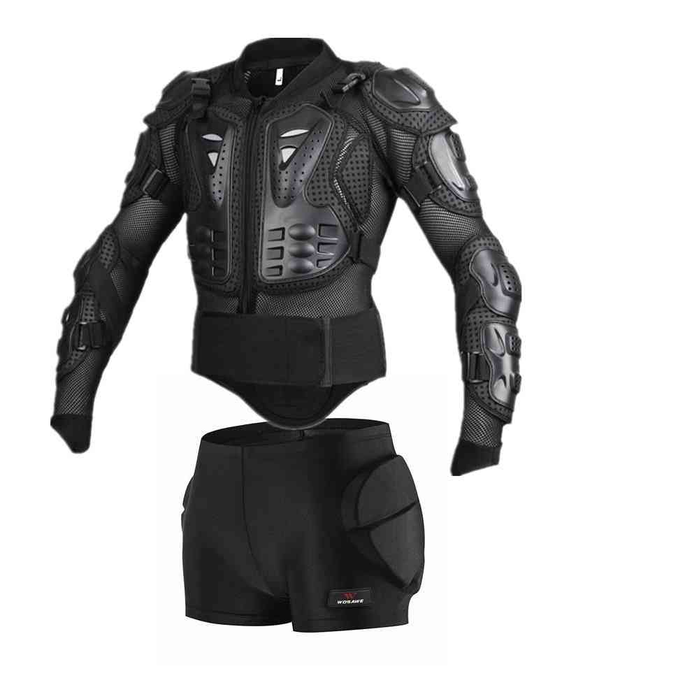 Men Full Body Armor Jacket Back Chest Shoulder Elbow Protection Motocross Racing Protective Gear