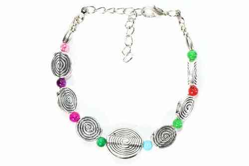 Infinity Spiral Charm Bracelet