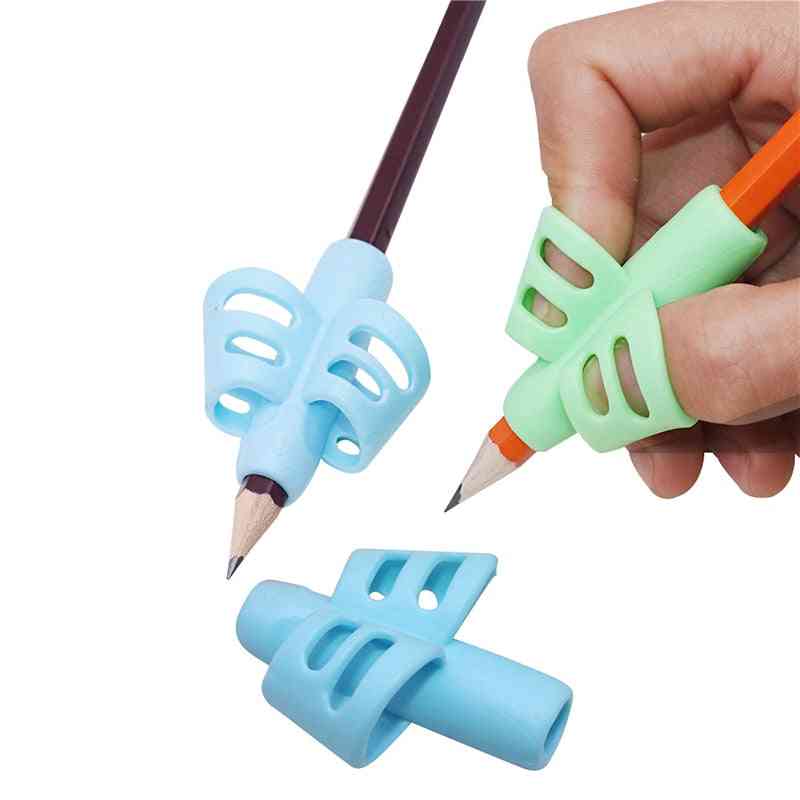 Two-finger Silicone Writing, Posture Corrector, Pencil Cover Pen Holder