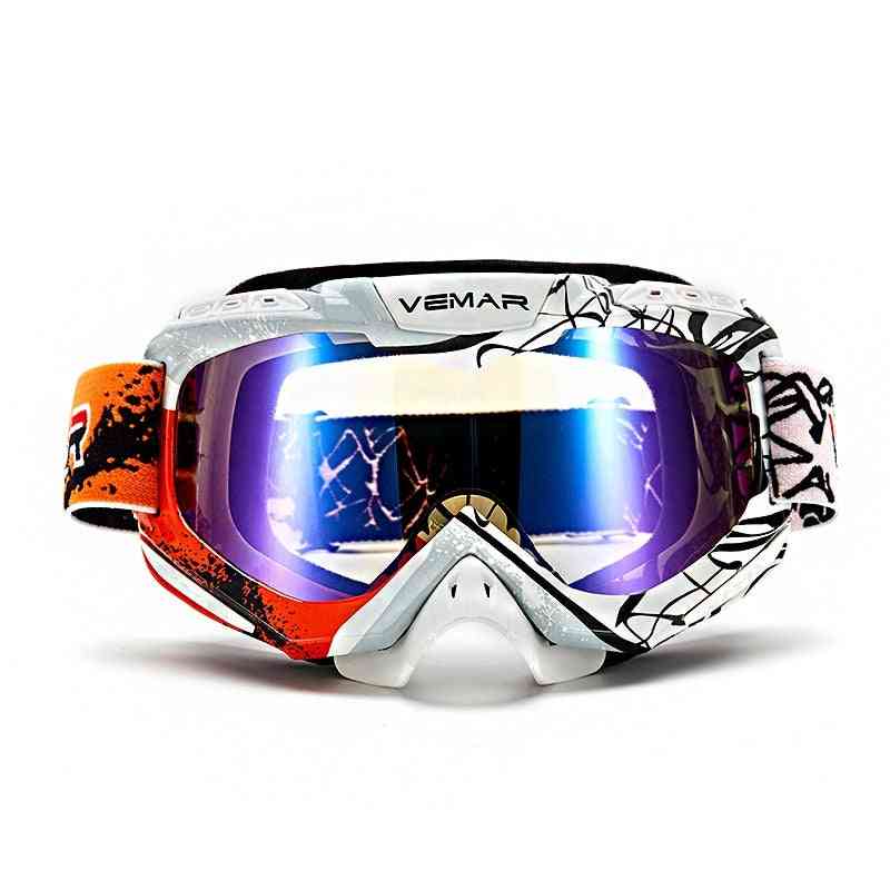 Motorcycle Glasses Motocross Goggles, Men & Women Ski Goggle