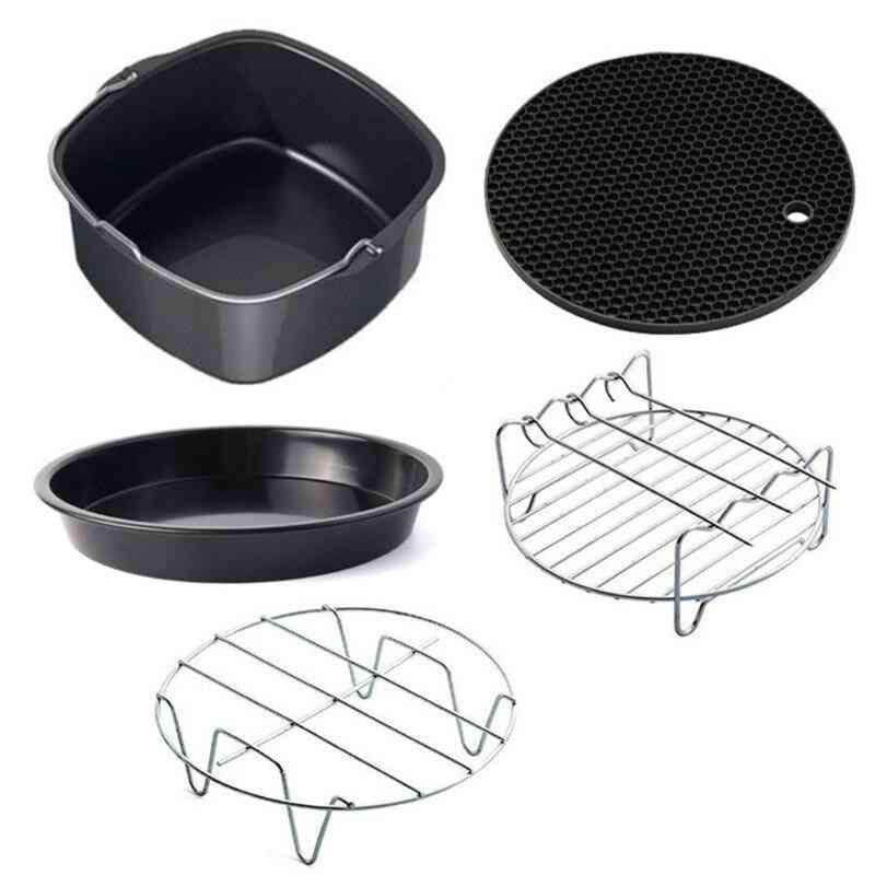 Air Fryer Accessories Pizza Tray Home Kitchen Parts