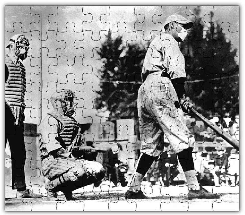 Puzzle di baseball dell'influenza spagnola #6801