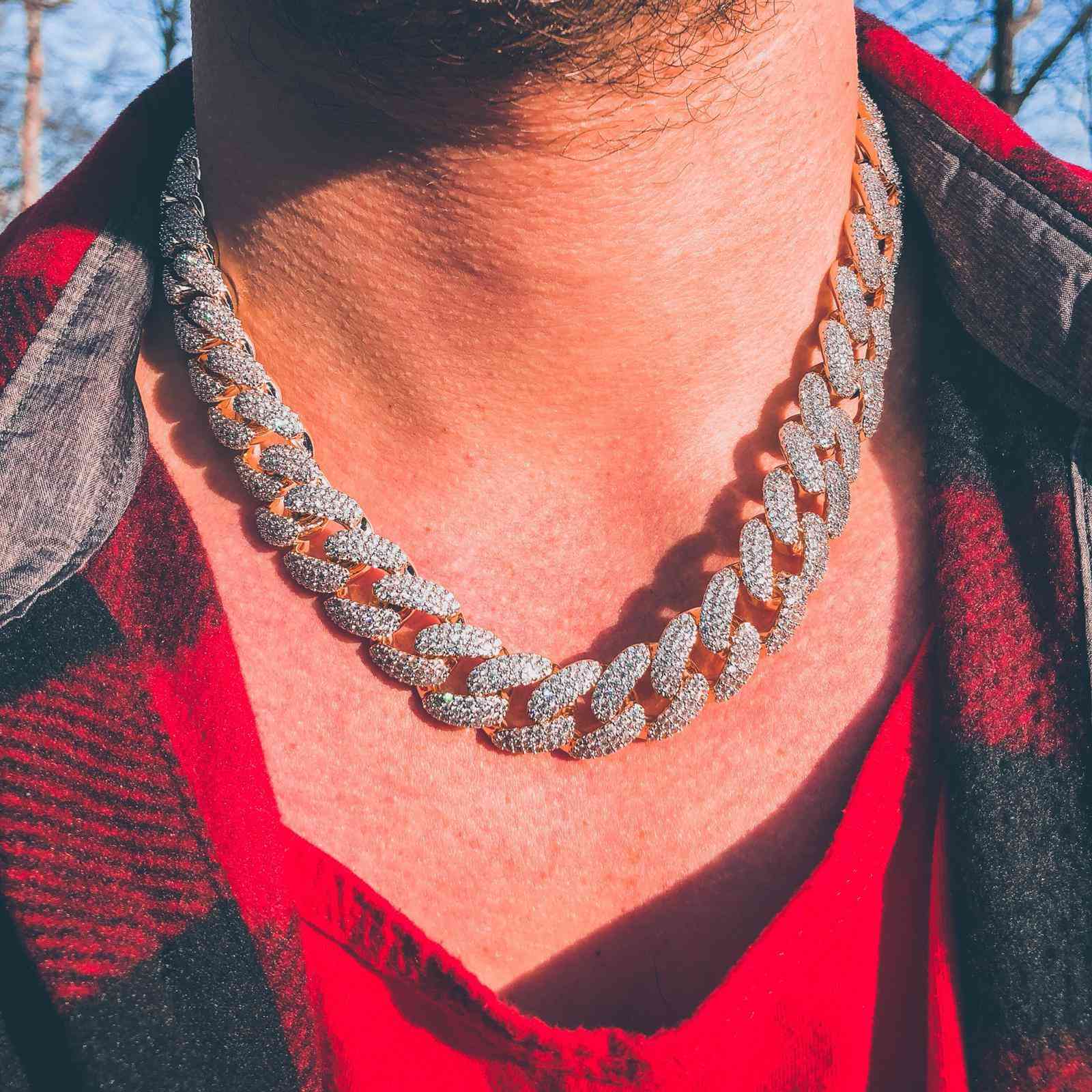 Womens Cz Cuban Chain / Necklaces