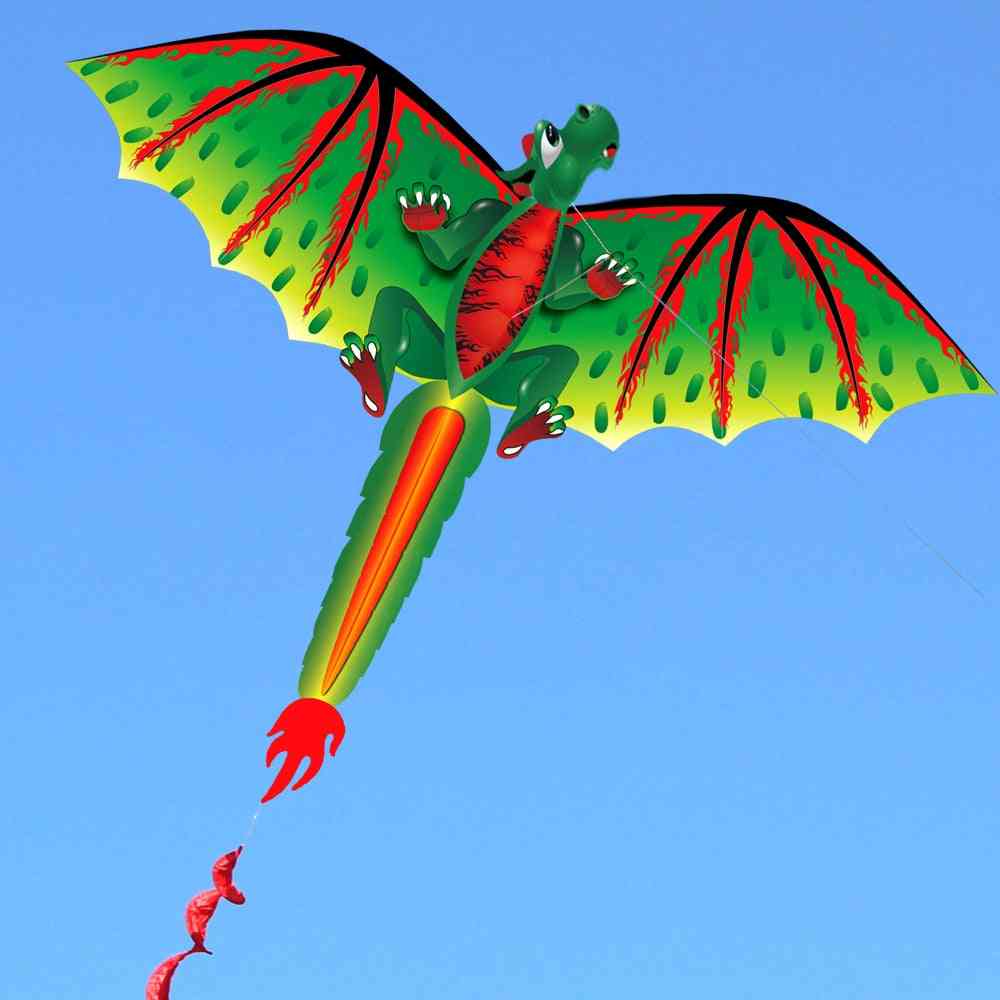 Cartoon Dragon Kite With Tail Kites For Adult, Kids, Outdoor Beach Park Flying