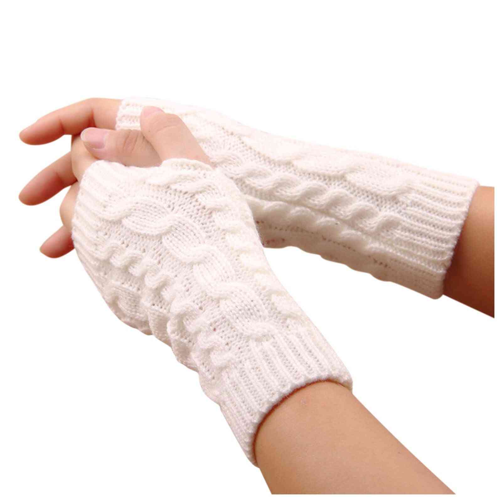1 paire de gants d'équitation tricotés en hiver pour garder au chaud