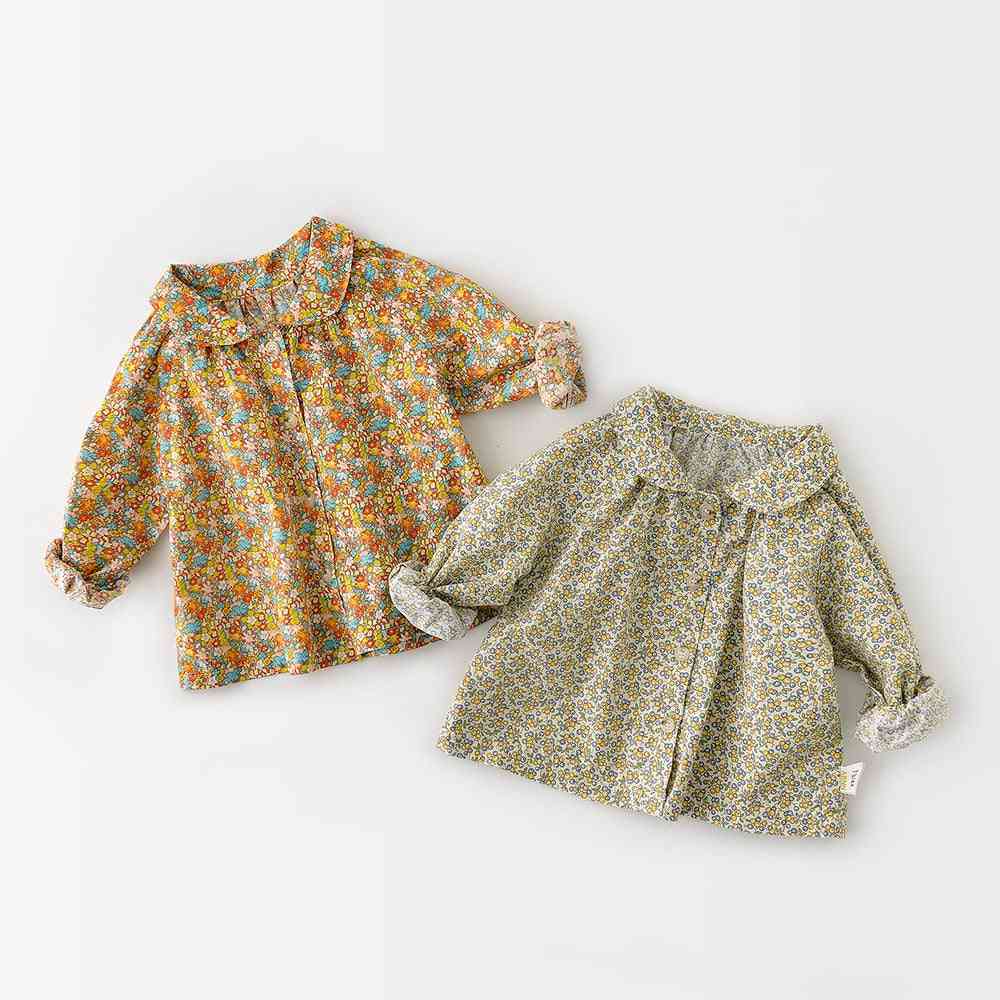 Baby Blouse, Infant Floral Single Breast Tops