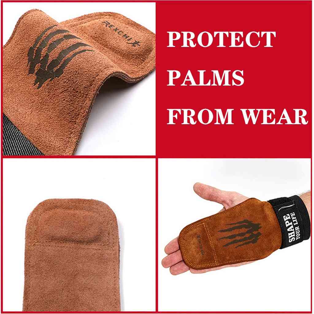 Weight Lifting Hand Grips- Gymnastics Palm Gym, Power Protector Gloves