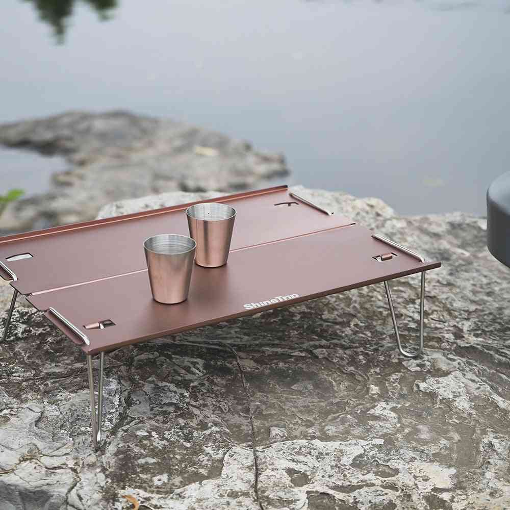 Outdoor Aluminum Alloy Portable Mini Barbecue Coffee Tables
