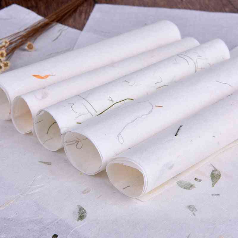 Handmade Plant Soft Letter Paper, Stationery Drawing Calligraphy Writing, School Office Supplies