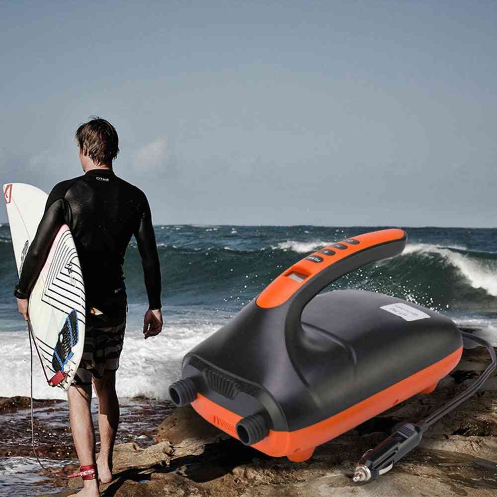12v sup max 16/20 psi pompe à air électrique à double étage pompe gonflable intelligente pour planche de surf gonflable sup stand up paddle