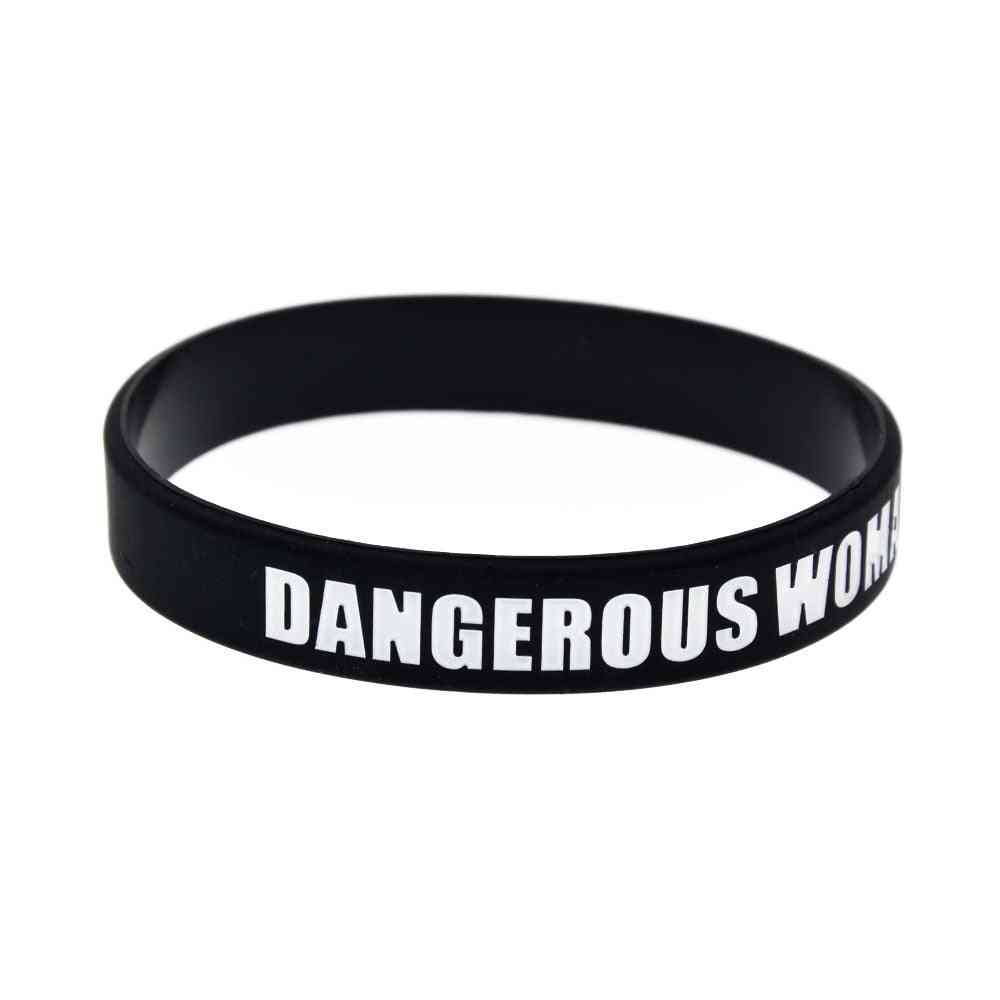 1pc Ariana Grande Dangerous Woman Silicone Bracelet