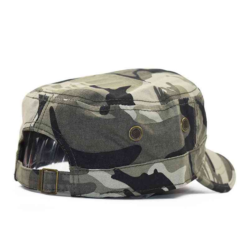Simple Classic Camouflage Men Five Stars  Military Caps
