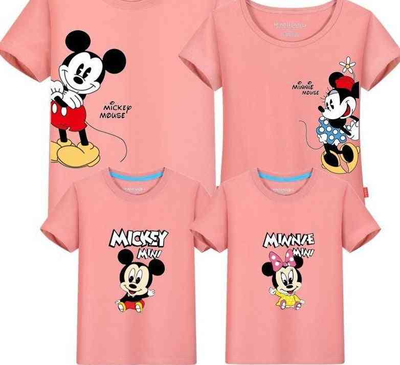 Sommar t-shirt mickey minnie mommy and me kläder (set 3)