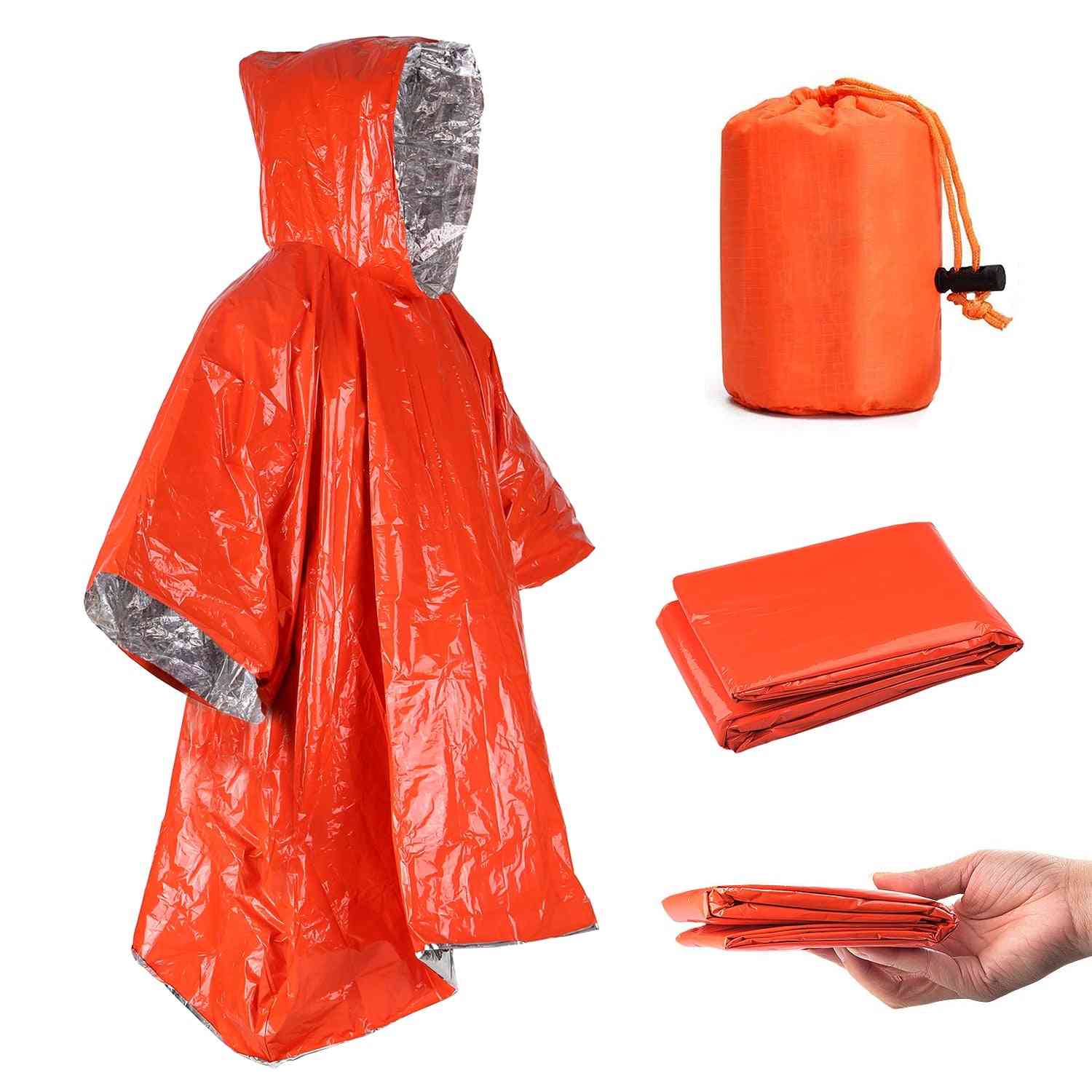 Emergency Raincoat, Rainwear Blankets Survival Tool