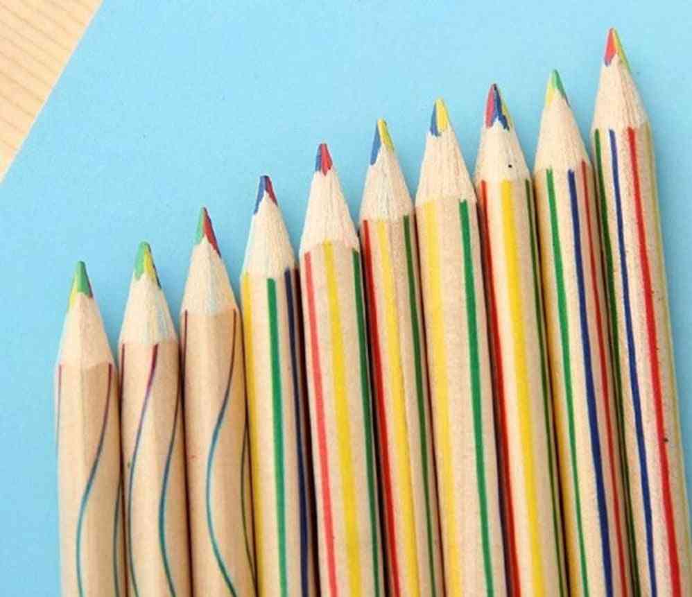 Lead Wooden Multicolor Students Diy Graffiti Pencil