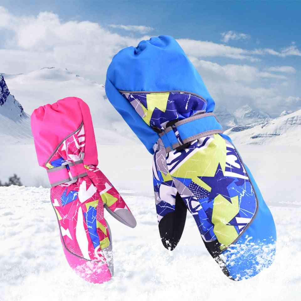 Children Winter Warm, Waterproof Ski Gloves
