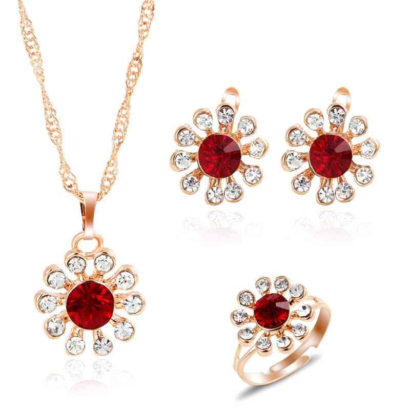 Multi Colors- Crystal Stone, Wedding Jewelry Sets