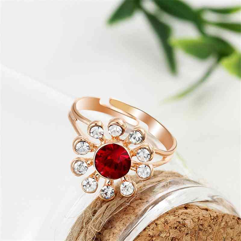 Vícebarevné sady svatebních šperků z křišťálového kamene pro ženy