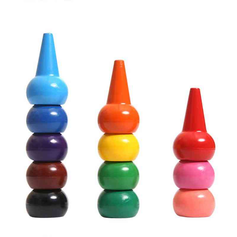 Non-toxic Safety Crayons, Baby 3d Finger Art Supplies Set