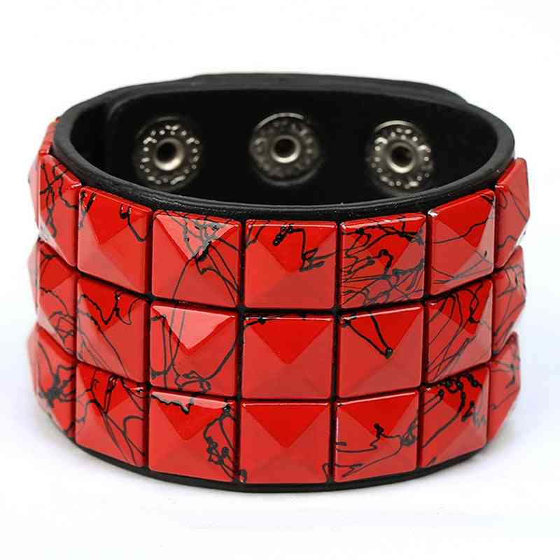 9-color Double-belt Leather, Wrist Bracelet