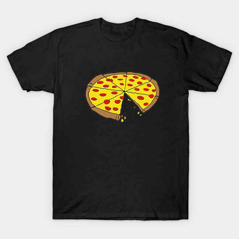 Father, Mother, Daughter, Son, Pizza T-shirt Set-c