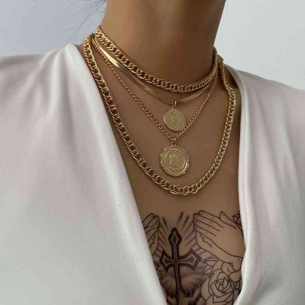 Nové vintage boho módne viacúrovňové náhrdelníky