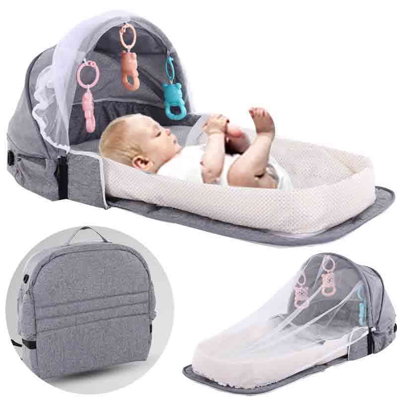 Baby Bed For Newborn, Portable, Travel Sun Protection, Mosquito Net, Foldable, Breathable Infant Sleeping Basket, Cribs