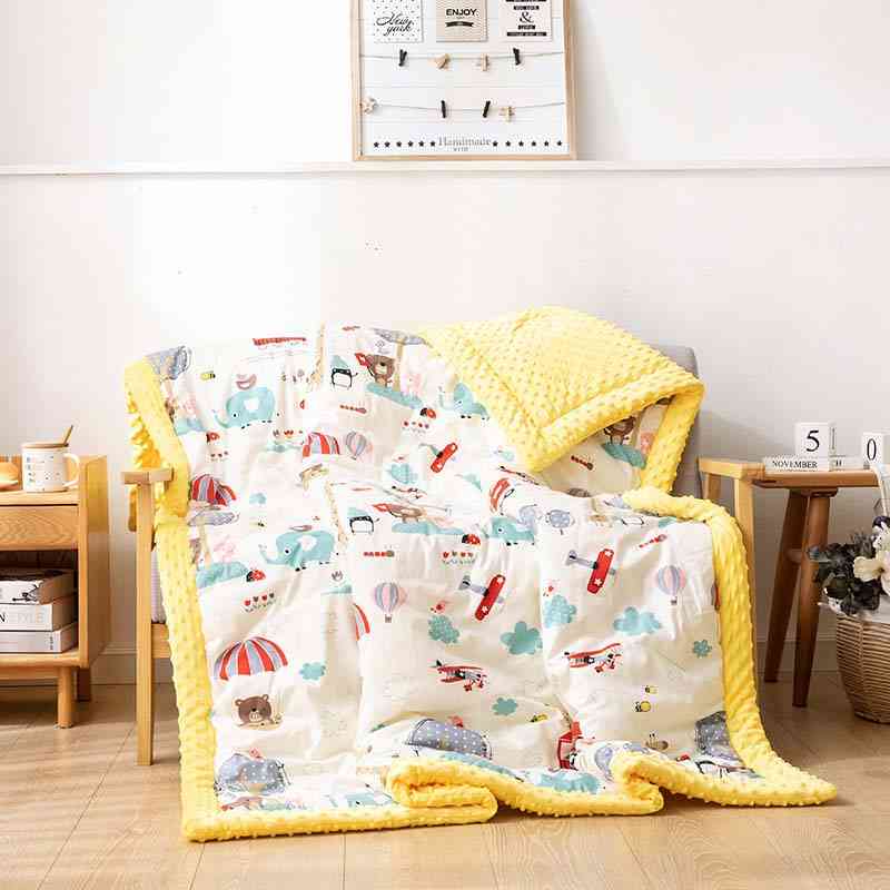 Soft Warm- Cartoon Peas, Blanket Cover For Baby
