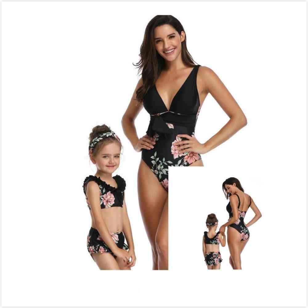 Summer- Family Matching, Outfits Swimwear Swimsuit Set-d
