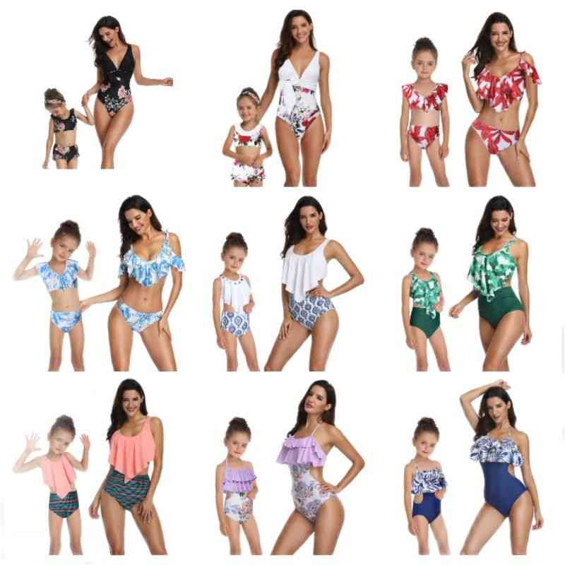Summer- Family Matching, Outfits Swimwear Swimsuit Set-d