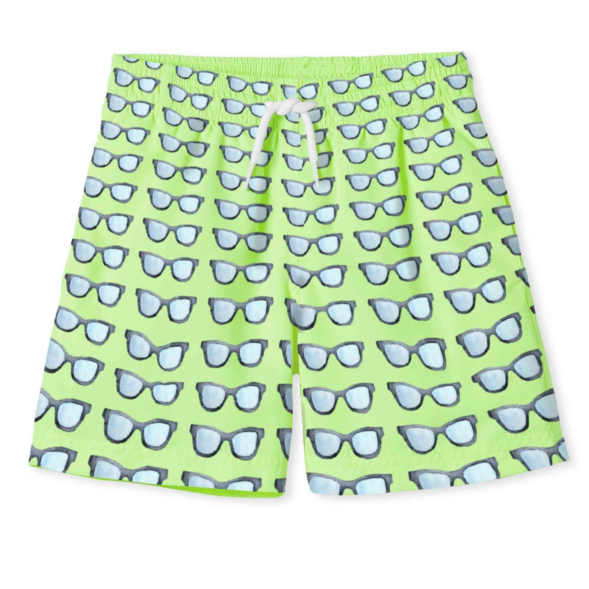 Cute Sunglasses Printed-board Shorts